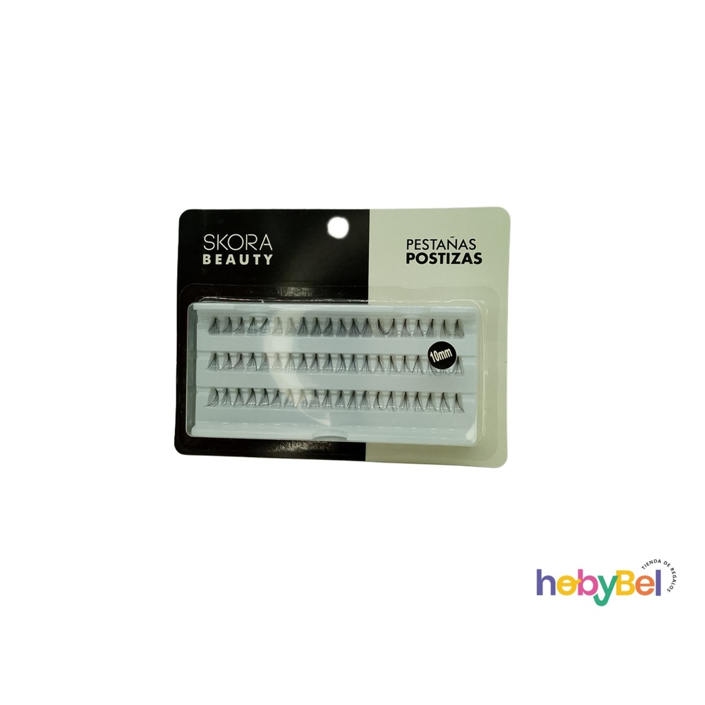 Pestañas postizas individuales  - tamaños 10,12 y 14cm x1u (38981U)