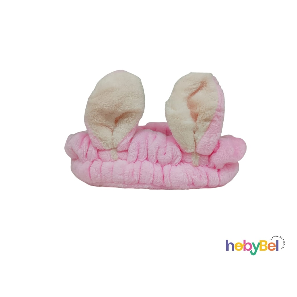 Vincha de maquillaje con orejas x1u - 3x gri (28392U)