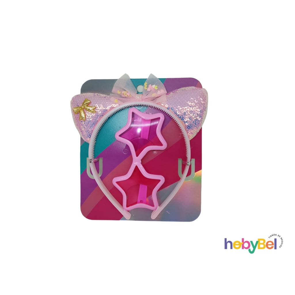 Set vincha infantil moño y anteojos x1u (35097U)