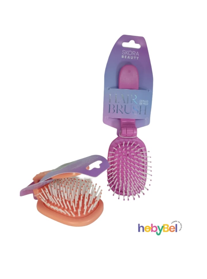 Cepillo neumatico desenredante plegable mango largo x1u (38856U)