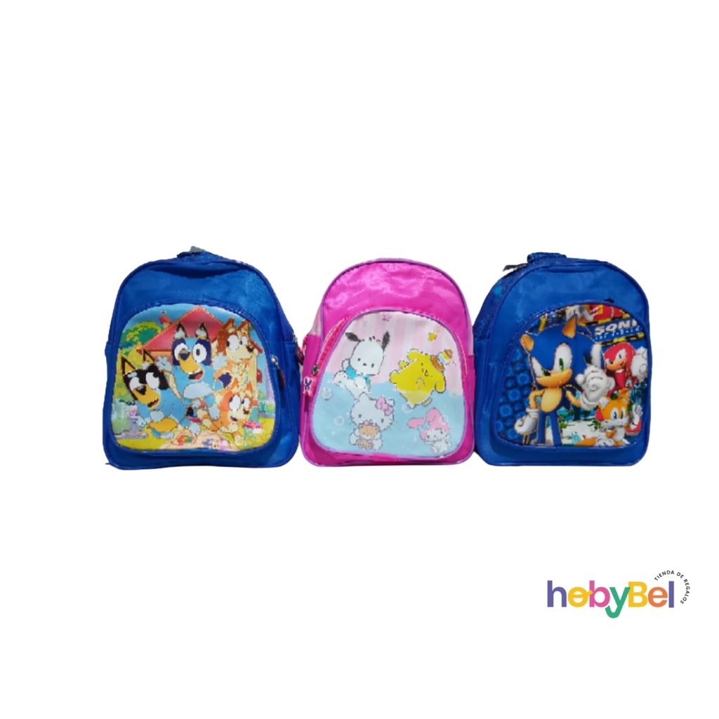 Mochila infantil personajes x1u (7122U)