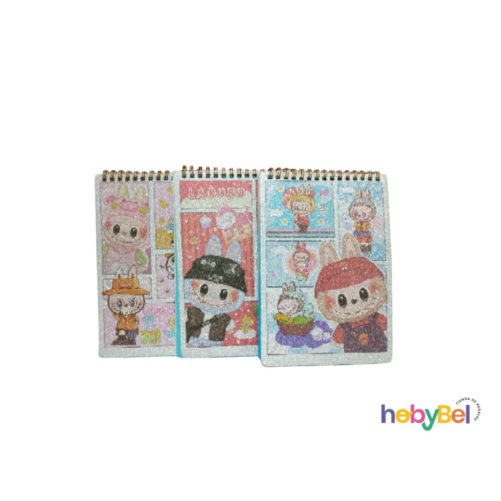 Libreta c/ brillo Labubu  x1u (132481U)