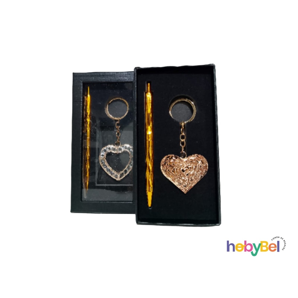 Set lapicera y llavero dama e/ caja x1u (132520U)