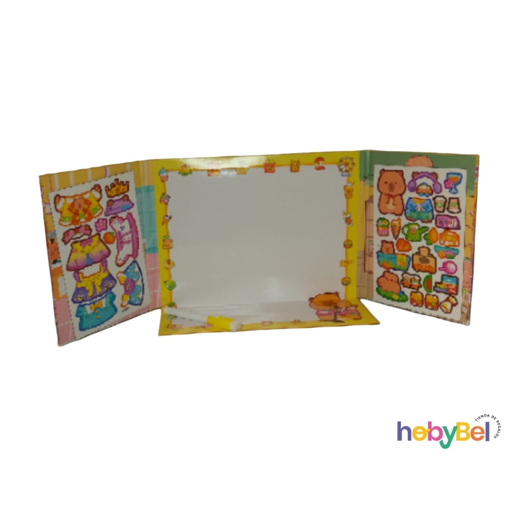 Pizarra c/ stickers personajes x1u (132970U)