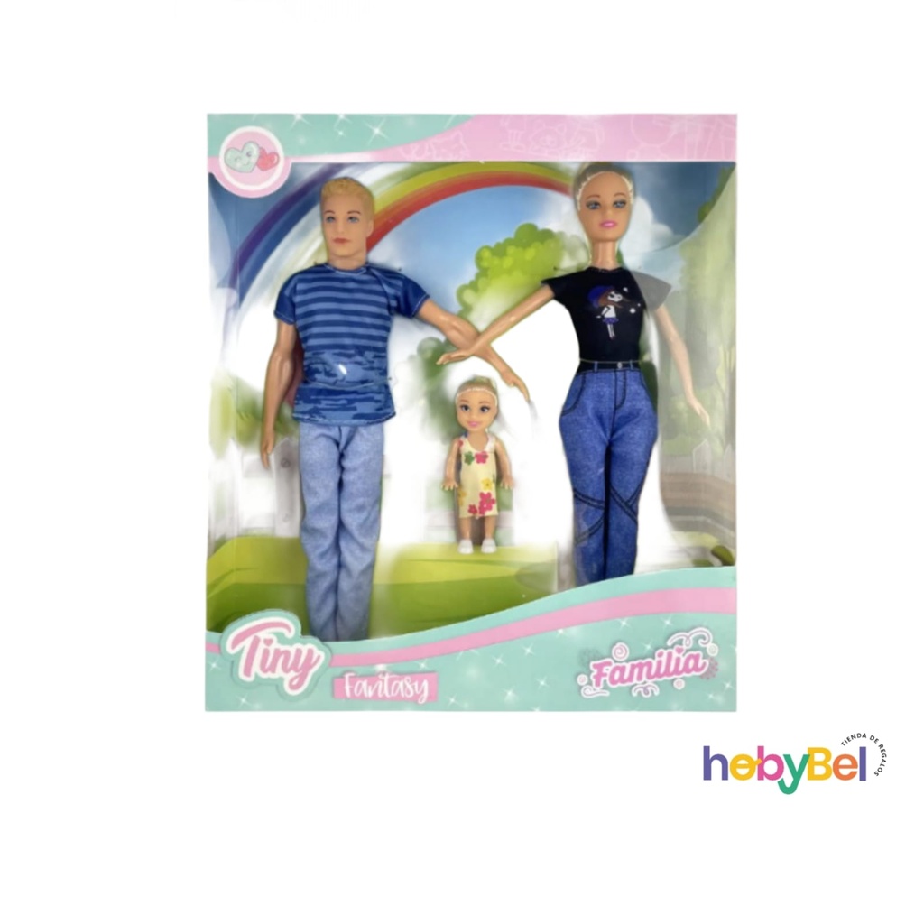 Muñeca Tiny y su familia en caja x1u (131195U)