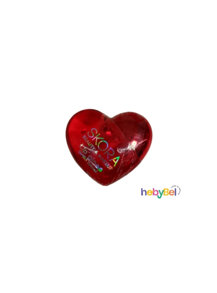 Brillo labial corazón x1u - 2 colores (39586U)