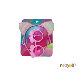 [35096] Set vincha infantil orejitas y anteojos x1u (35096U)