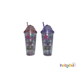[JL380141-60] Vaso 380ml unicornio c/ sorbete x1u (JL380141-60U)