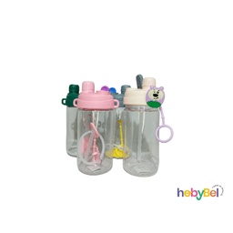 [ZX-180078-60] Botella infantil c/ pico y sorbete 750ml x1u (ZX-180078-60U)