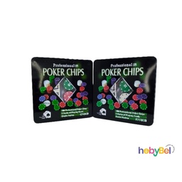 [7891] Fichas de Poker caja cuadrada x1u (7891U)