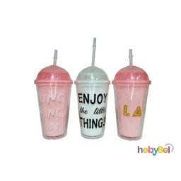 [CB-08-9] Vaso acrílico esfera c/ sorbete x1u (CB-08-9U)