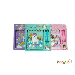 [132476] Libreta unicornio c/ lapicera x1u (132476U)