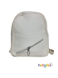 [132374] Mochila cuero Simil triple cierre x1u (132374U)