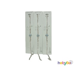 [126550] Pulsera acero c/ strass x1u (126550U)