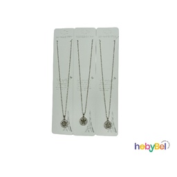 [126792] Collar acero Estrella c/ strass x1u (126792U)